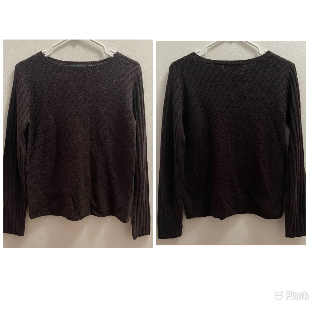 HARVE BENARD by BENARD HOLTZMAN Women’s Brown Wool Blend Sweater. Size M - Picture 1 of 8
